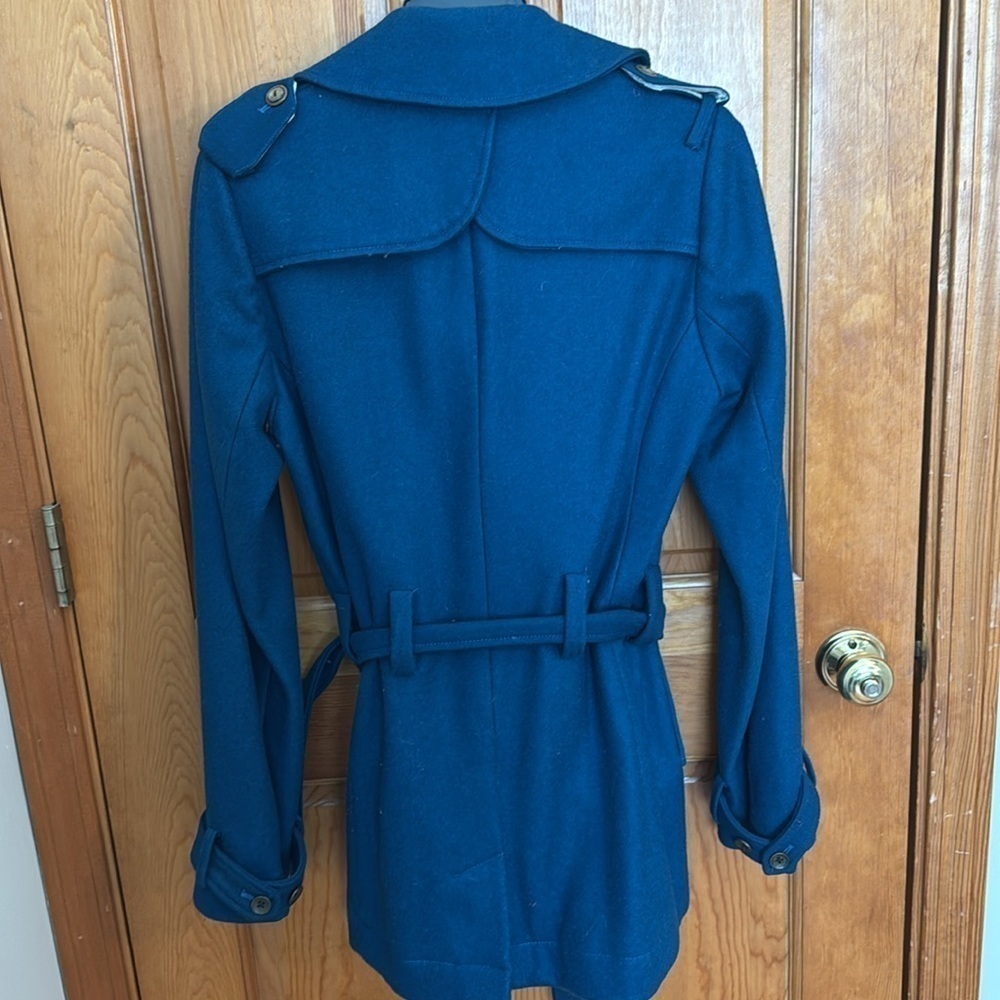 Blue wool coat from Anthropologie - Picture 9 of 12
